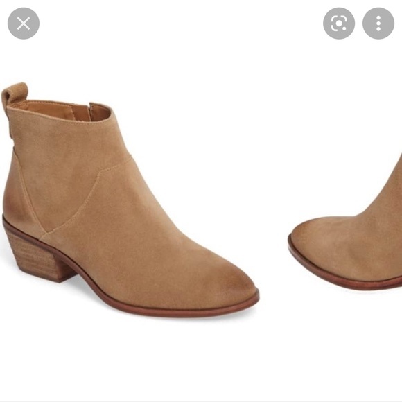 SOLE SOCIETY Women’s suede beige booties. Size 7. - Picture 3 of 10
